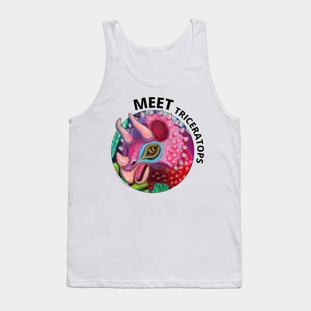 Jurassic World Meet Triceratops Tank Top by IvyLilyArt